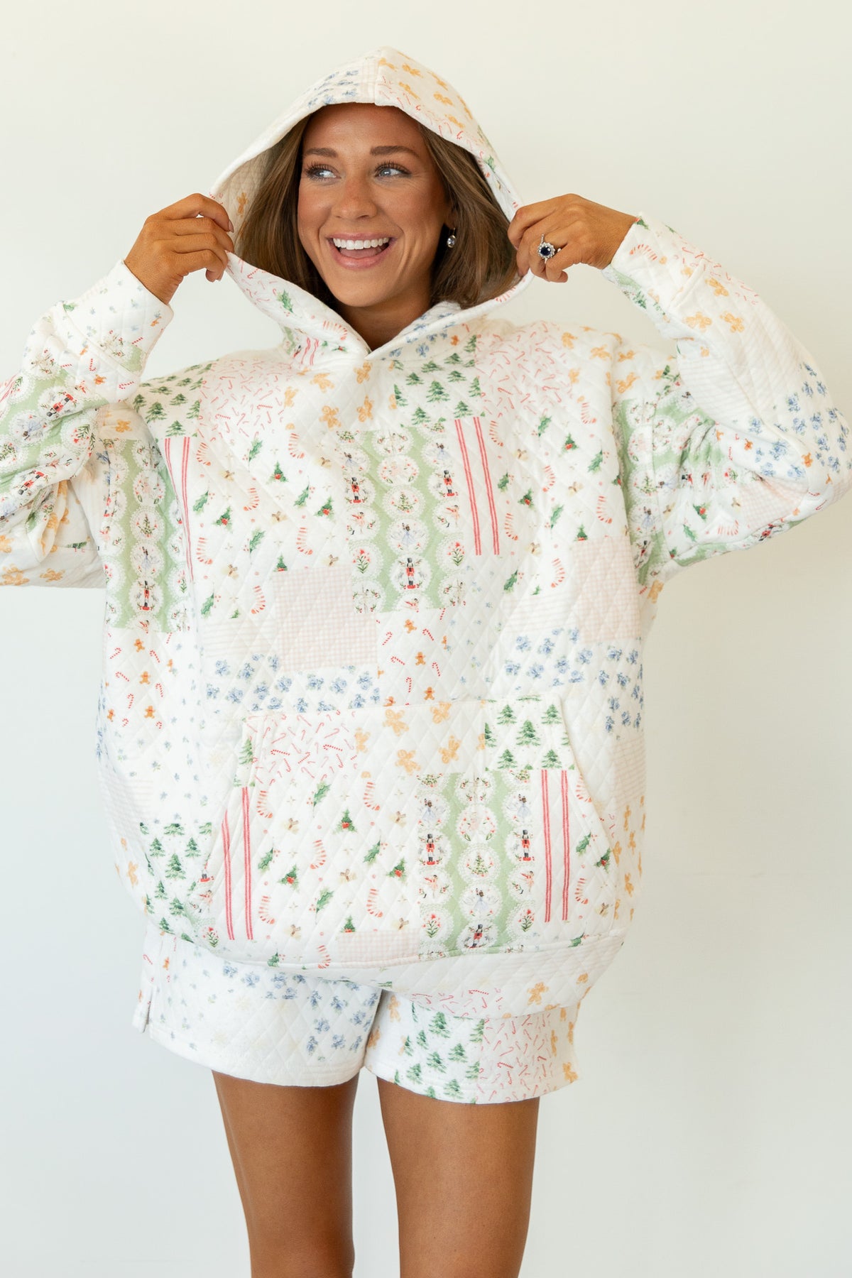 Winter Wonderland Quilted Hoodie