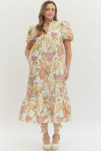 Bloomfield Floral Tiered Midi Dress