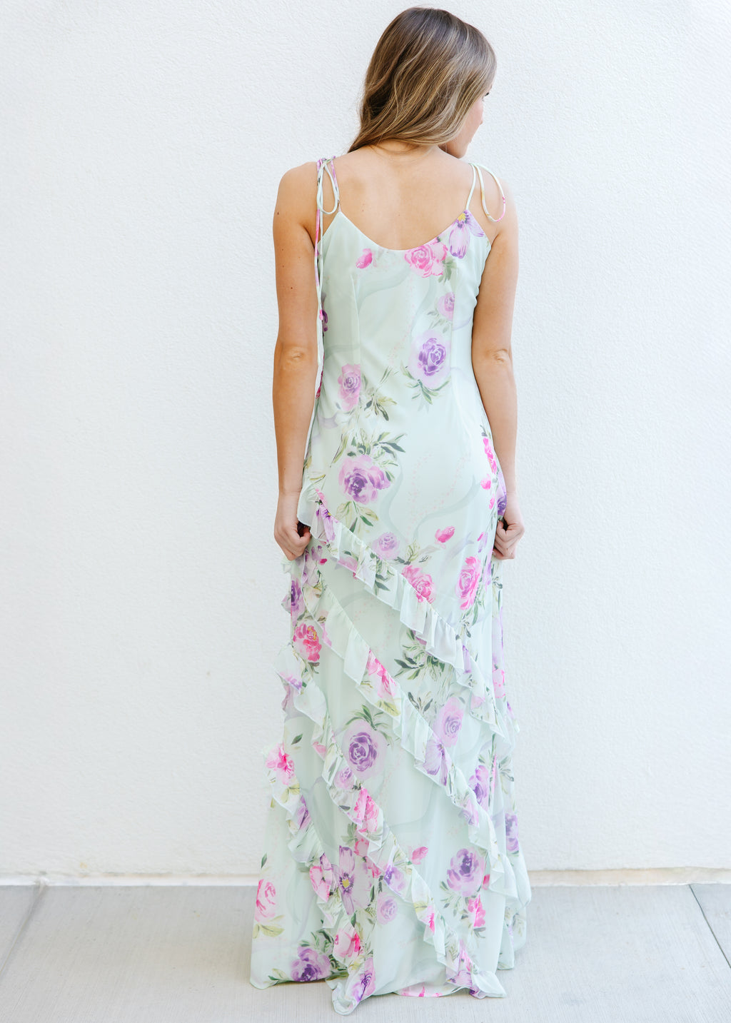 Garden Romance Ruffle Maxi Dress