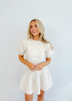 Chloe Puff-Sleeve Knit Set