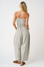 Talia Floral Strapless Jumpsuit