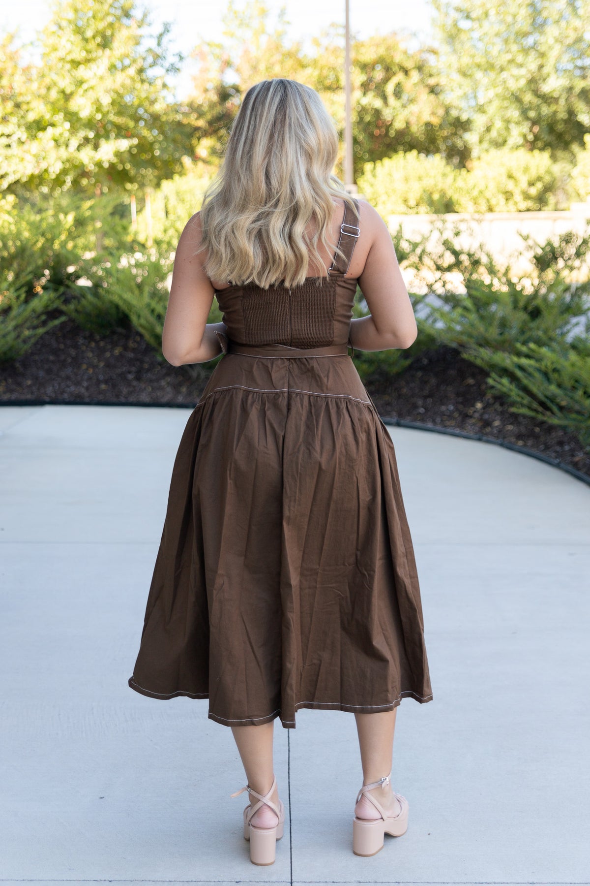 Grace Belted Midi Dress