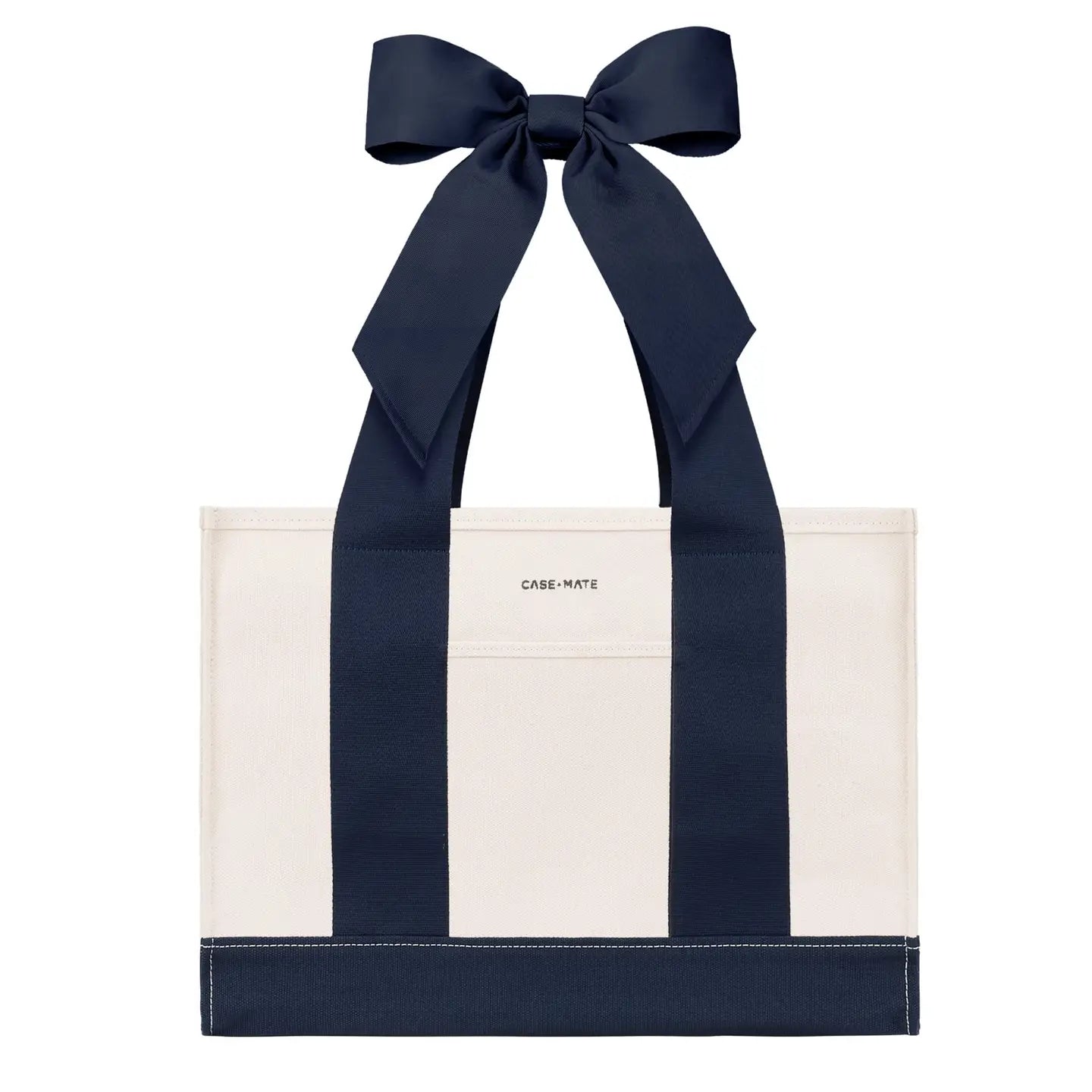 Bow Handle Canvas Tote