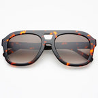 Voyager Acetate Oversized Aviator Sunglasses - Tortoise