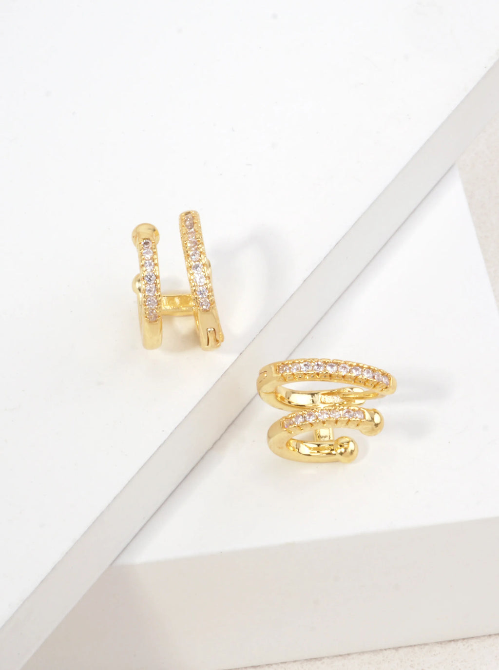 Gemstone Double Band Cuffs