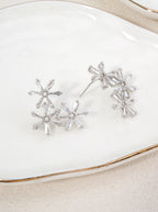 Radiant Starburst Stone Earrings