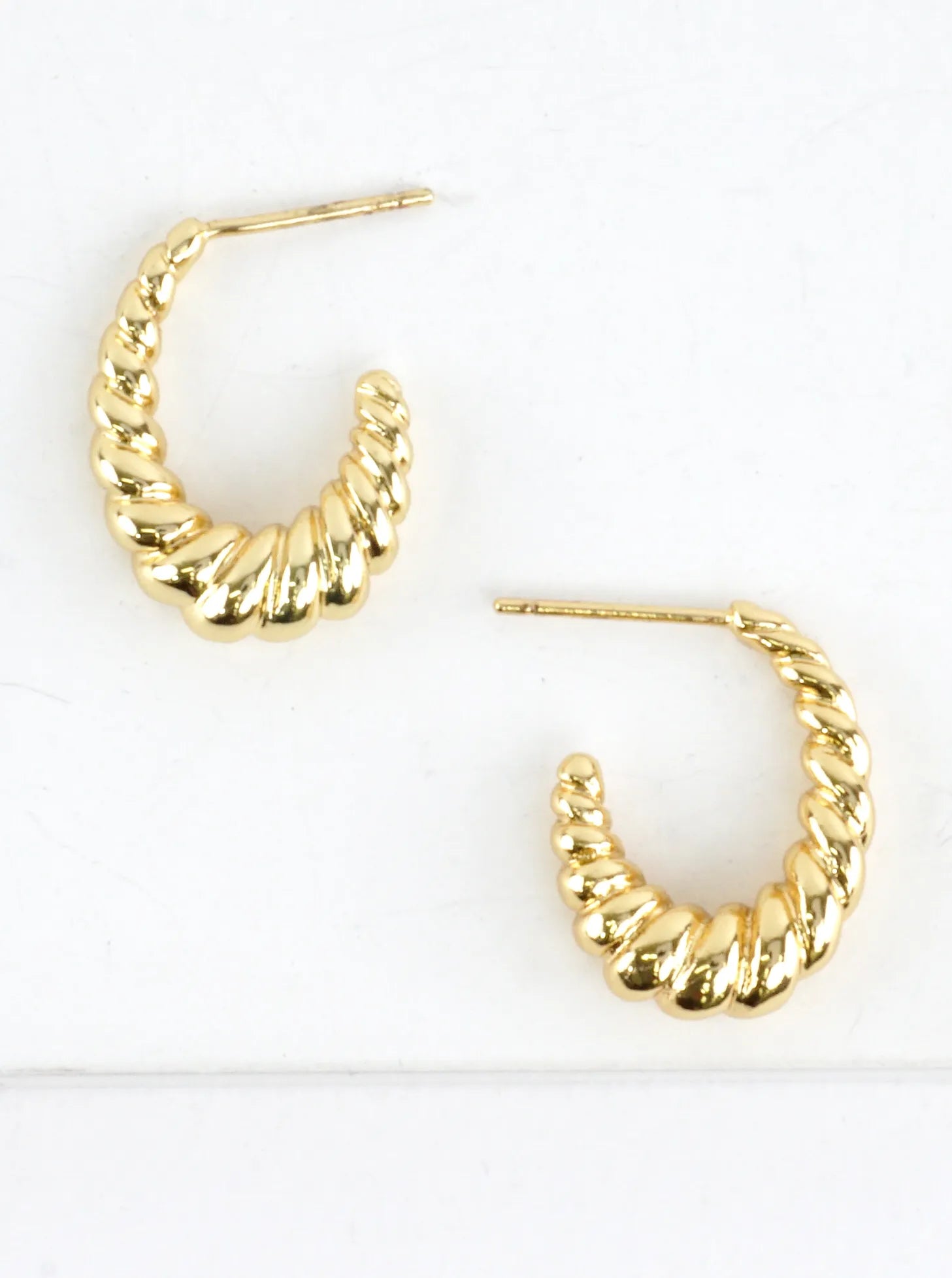 Twist Rope Hoop Earrings