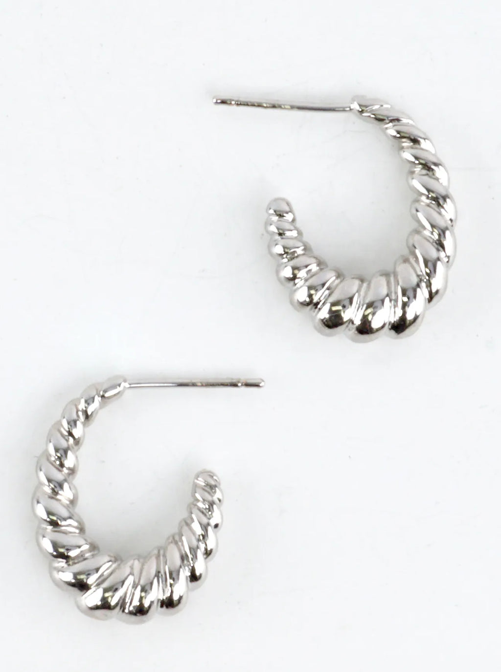 Twist Rope Hoop Earrings