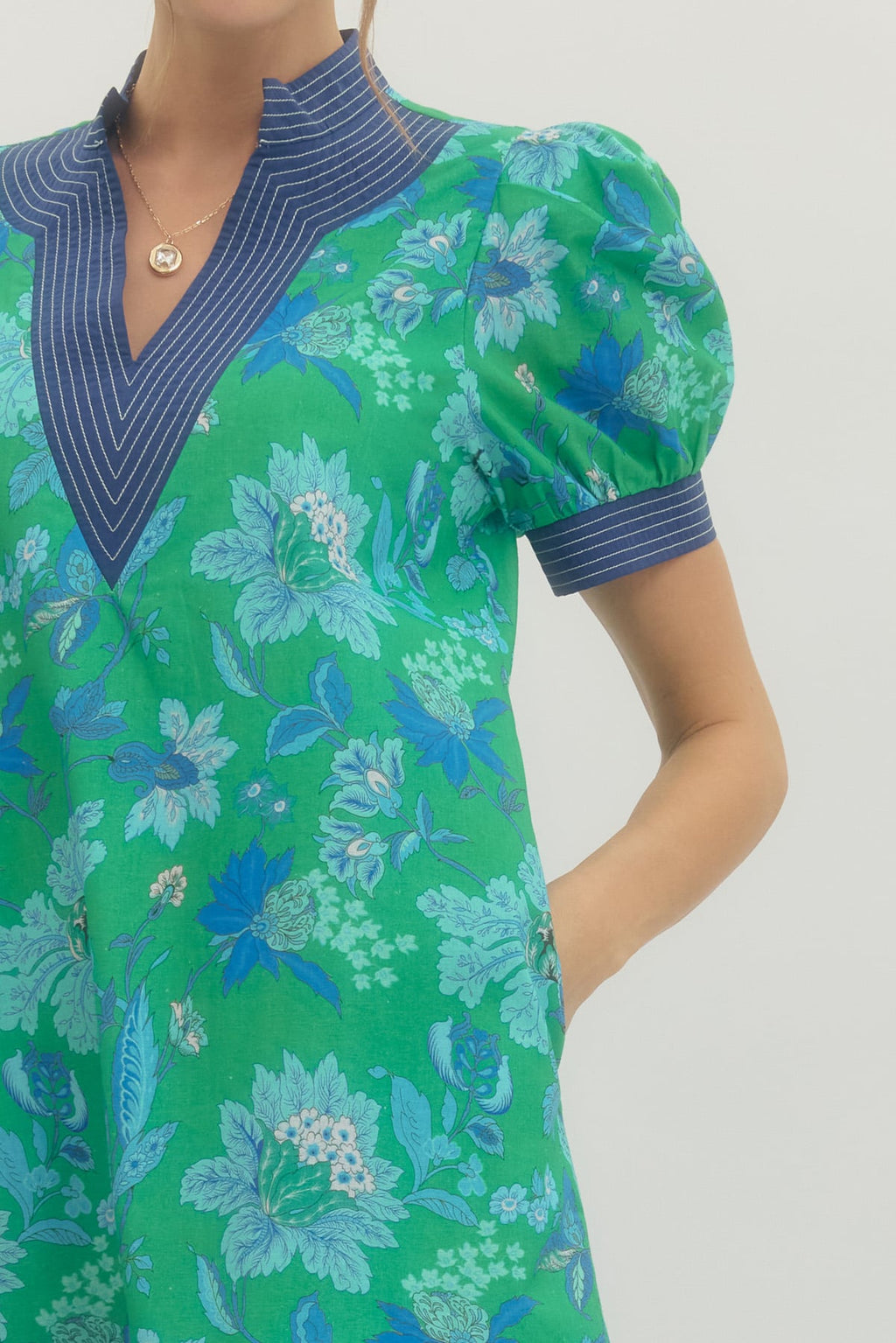 Maribel Puff-Sleeve Mini Dress