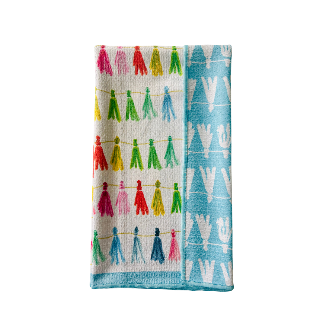 Double Sided Tasslin' Tea Towel