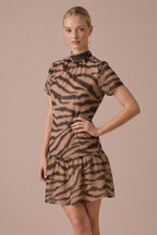 Abbey Animal Print Mini Dress