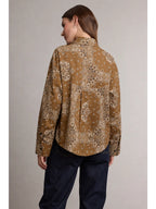 Bandana Print Button-Up Shirt