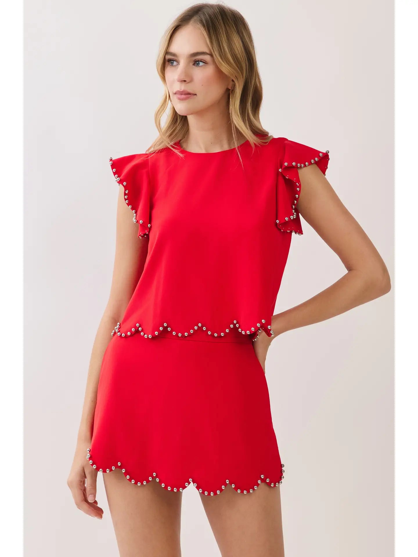 Adorned Scallop Top