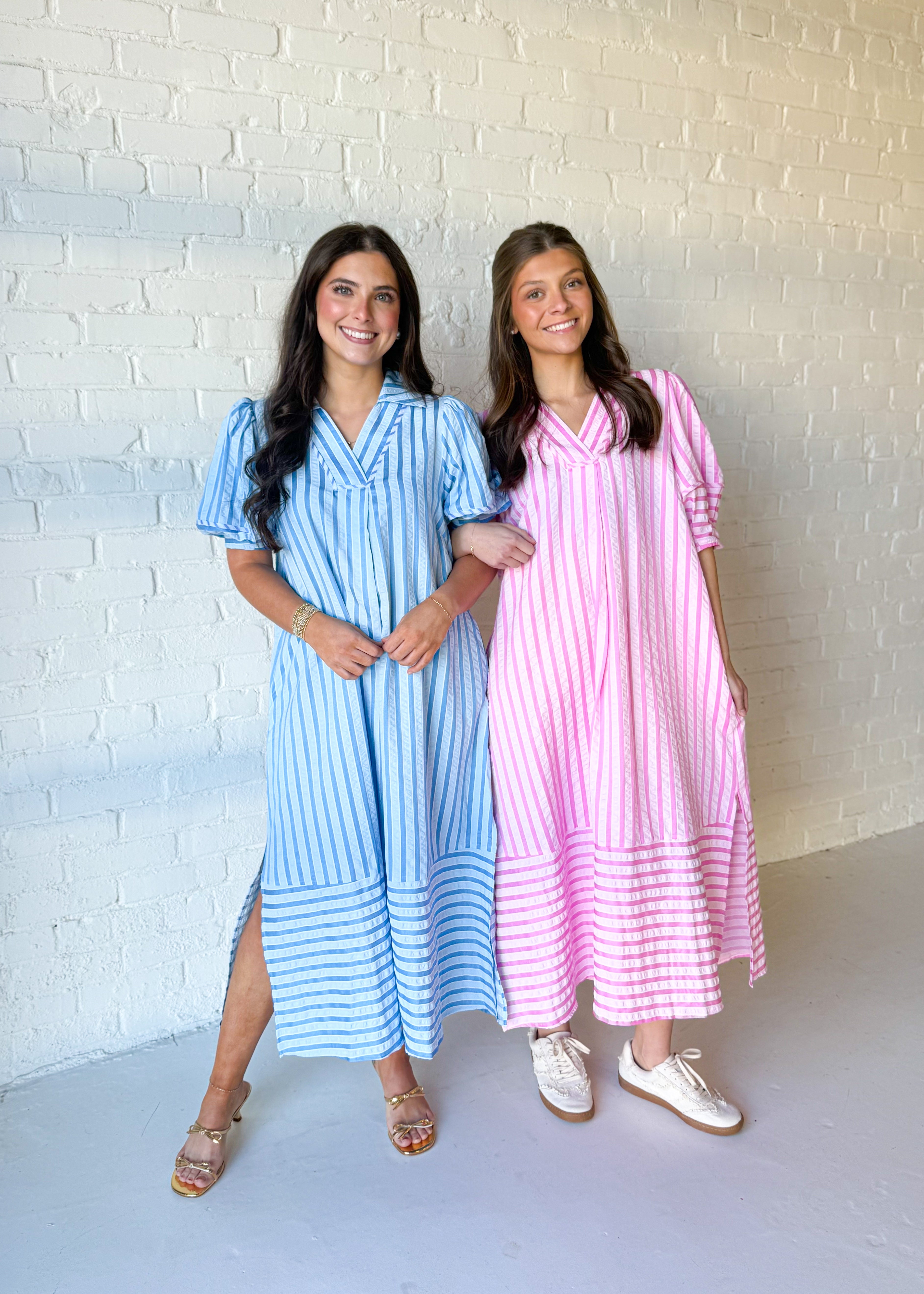 Stella Striped Midi Dress