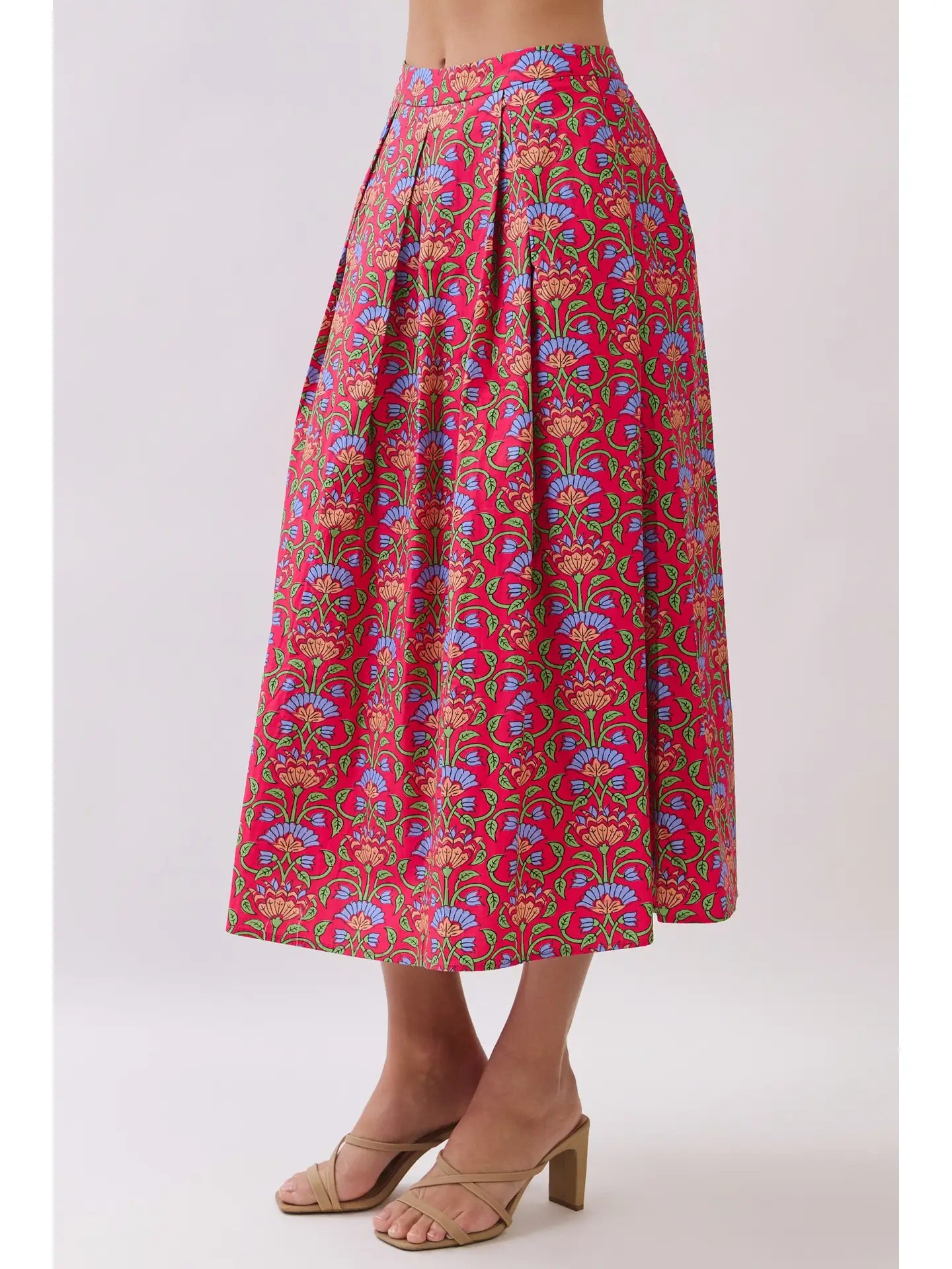 Farah Floral Midi Skirt