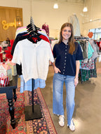 Short Sleeve Button Cardigan