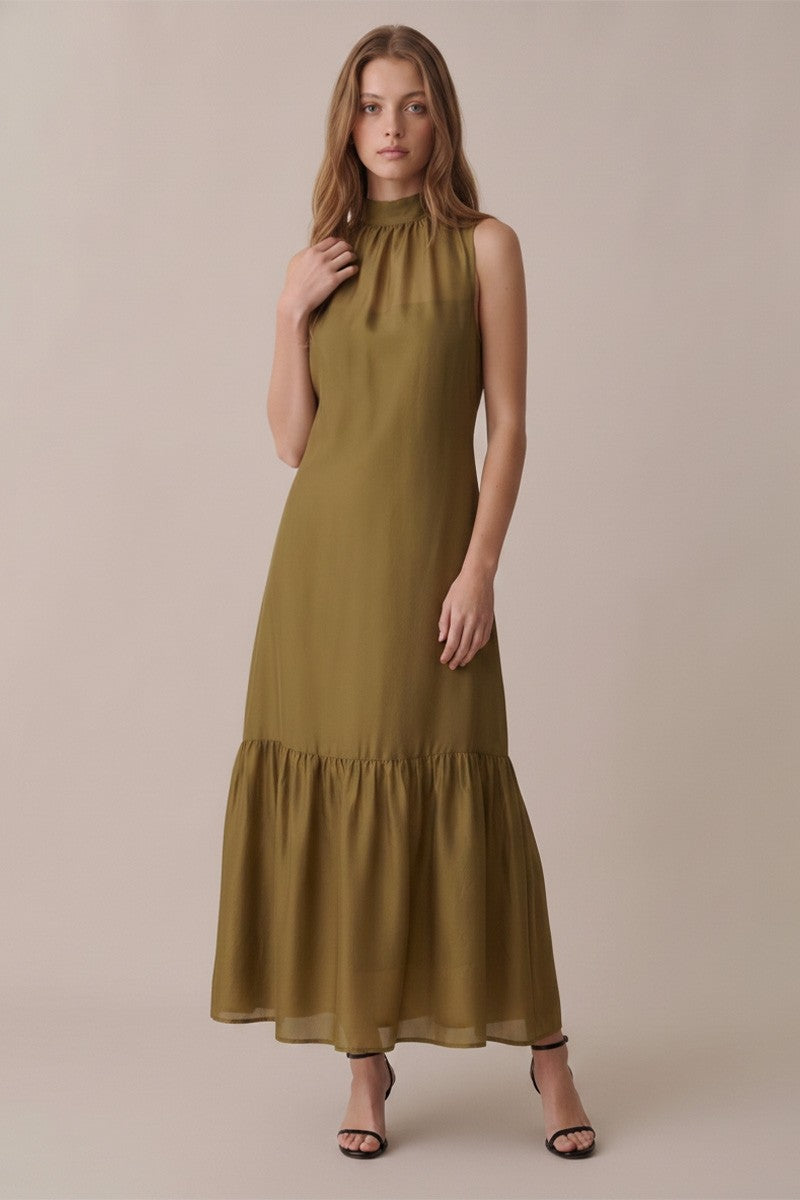 Evie Mock Neck Maxi Dress