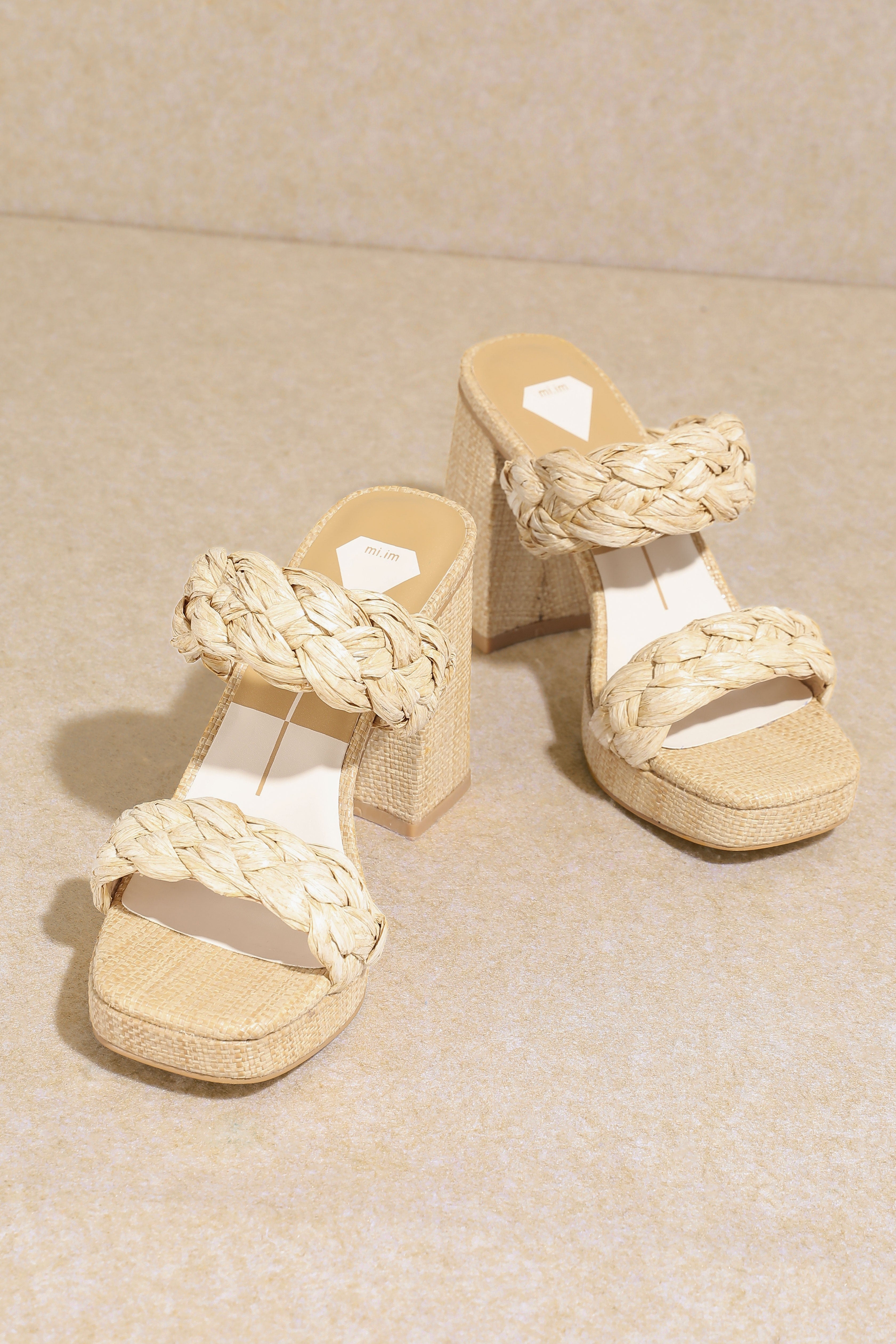 Chloe Natural Woven Sandals