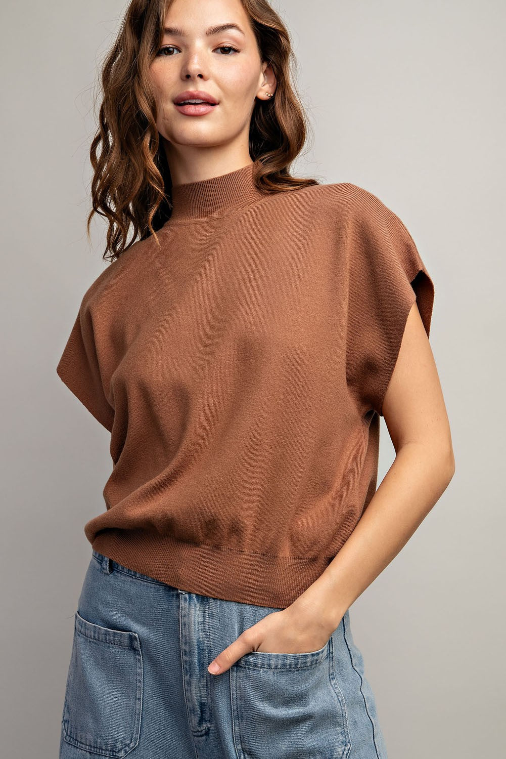 Marina Mock Neck Top