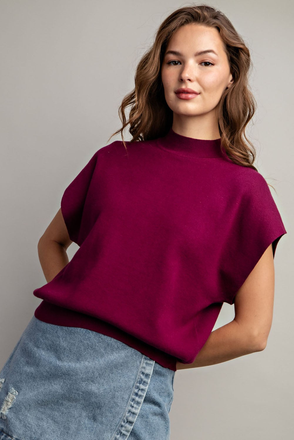 Marina Mock Neck Top