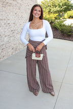 Stephanie Wrap Wide Leg Pants