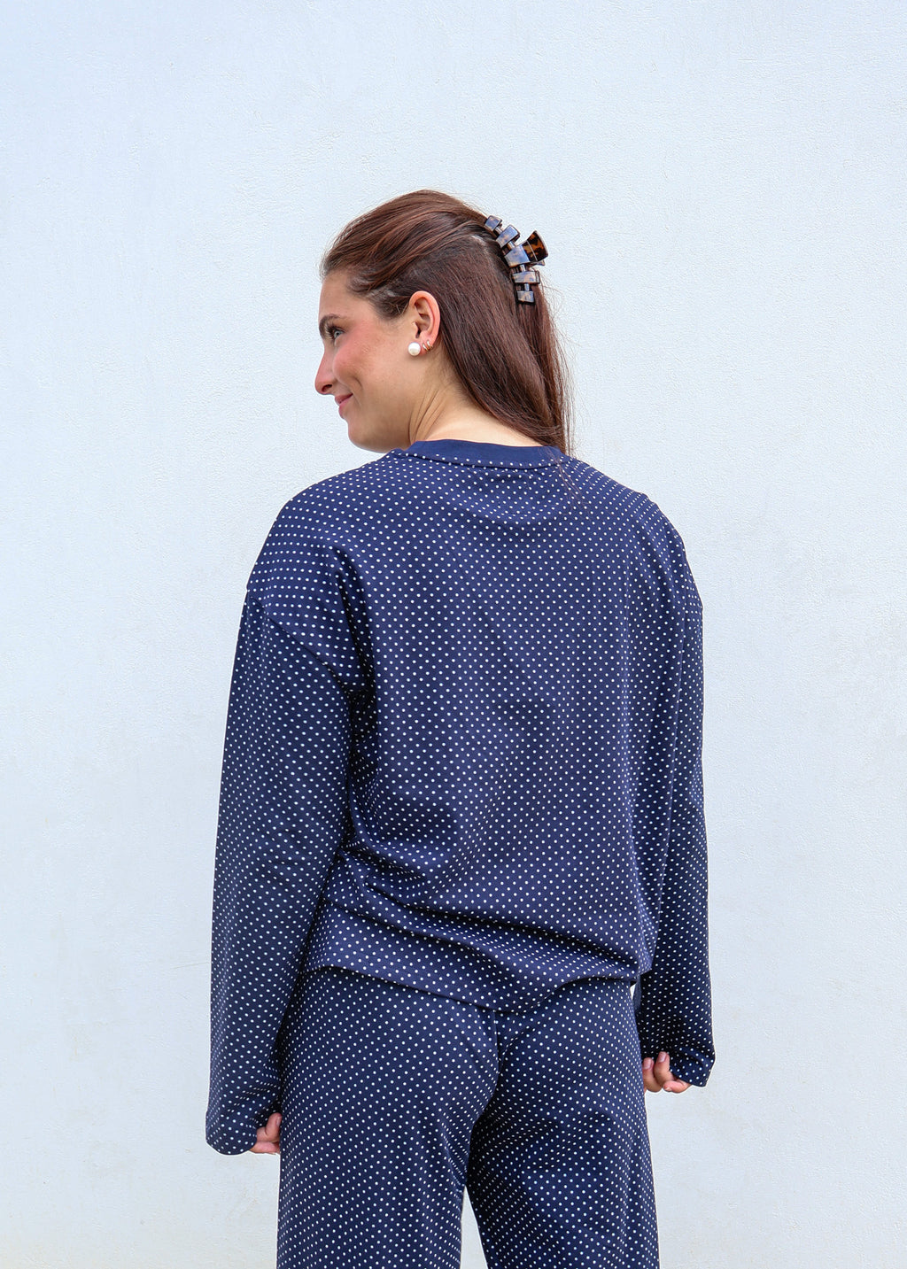 Polka Dot Loungewear Top