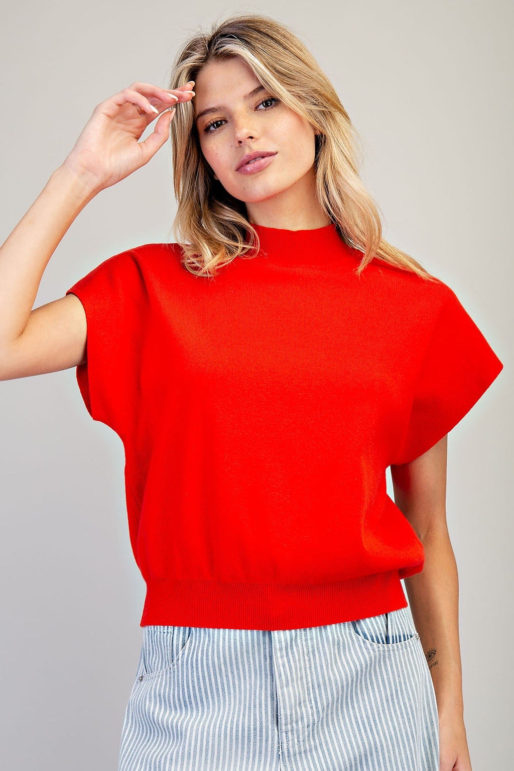 Marina Mock Neck Top