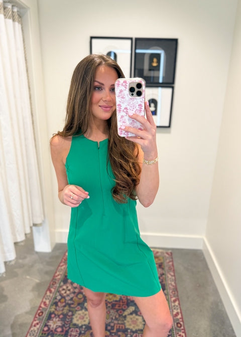 Get Moving Zip Front Dress - SALE