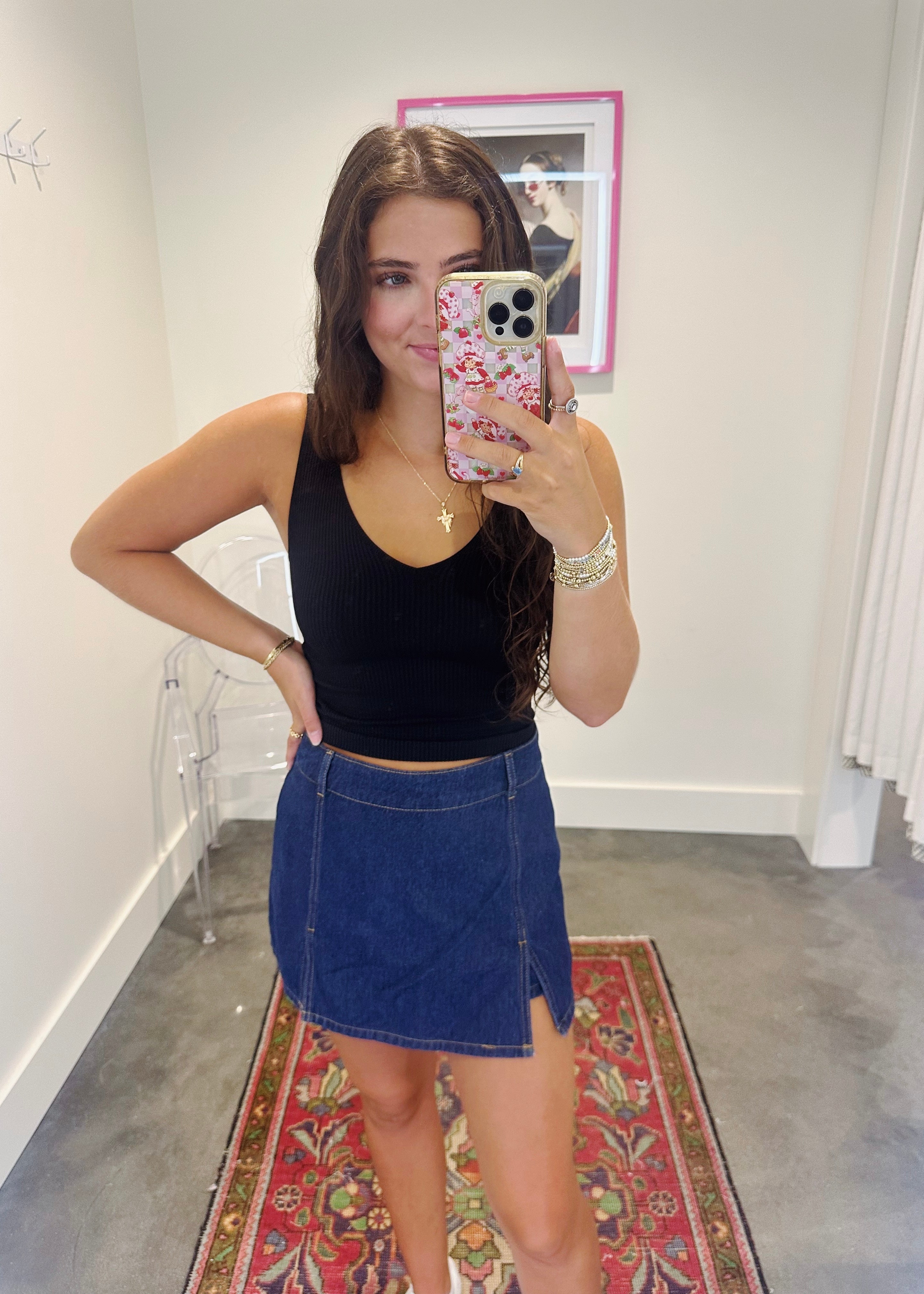 Tessa Denim Mini Skort