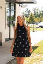 Ada Embroidered Mini Dress