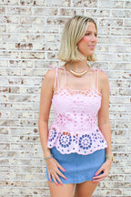 Sadie Denim Mini Skort