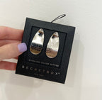 Teardrop Satin Brushed Earrings