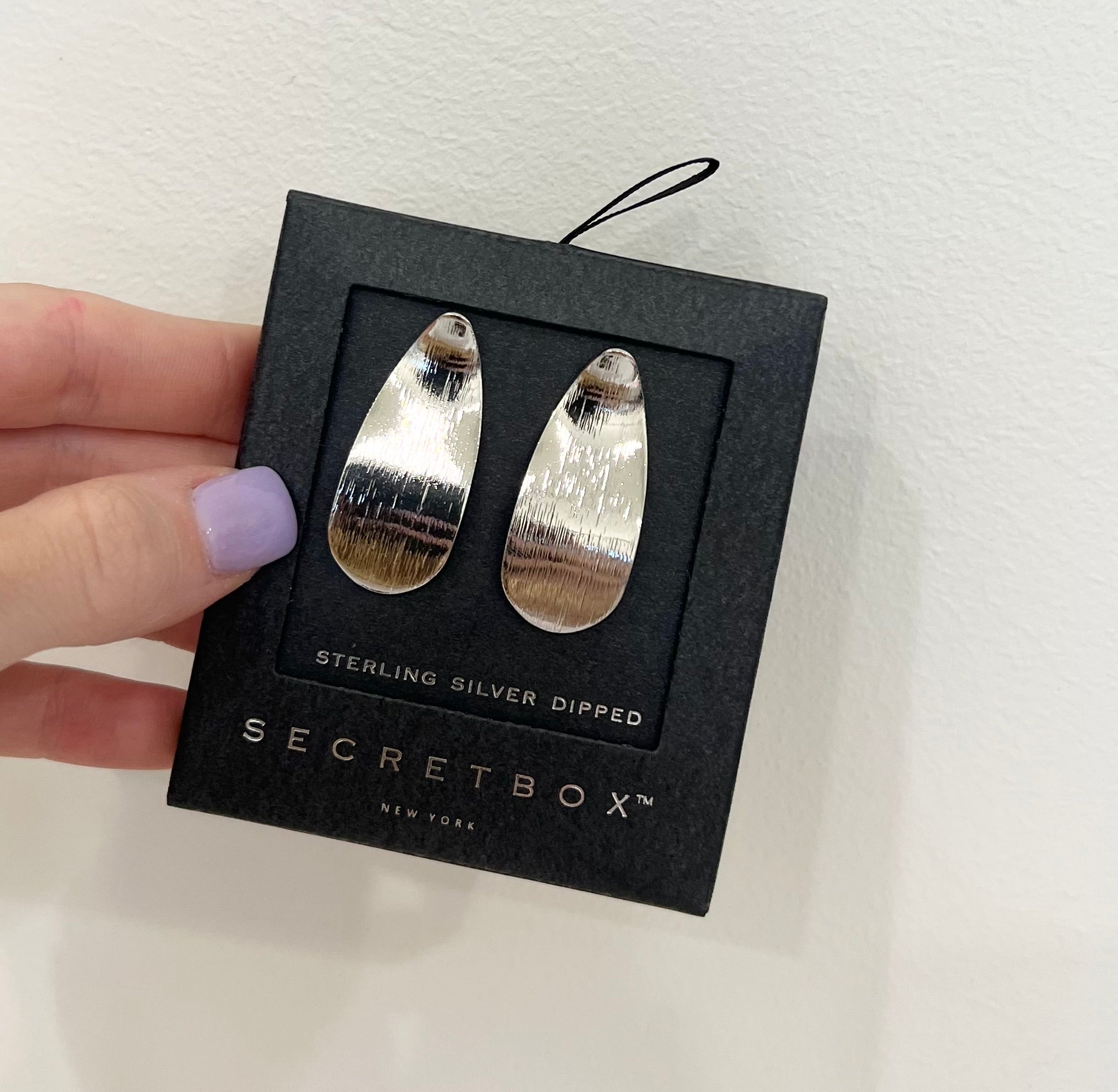 Teardrop Satin Brushed Earrings