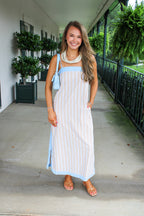 Harbor Stripe Maxi Dress