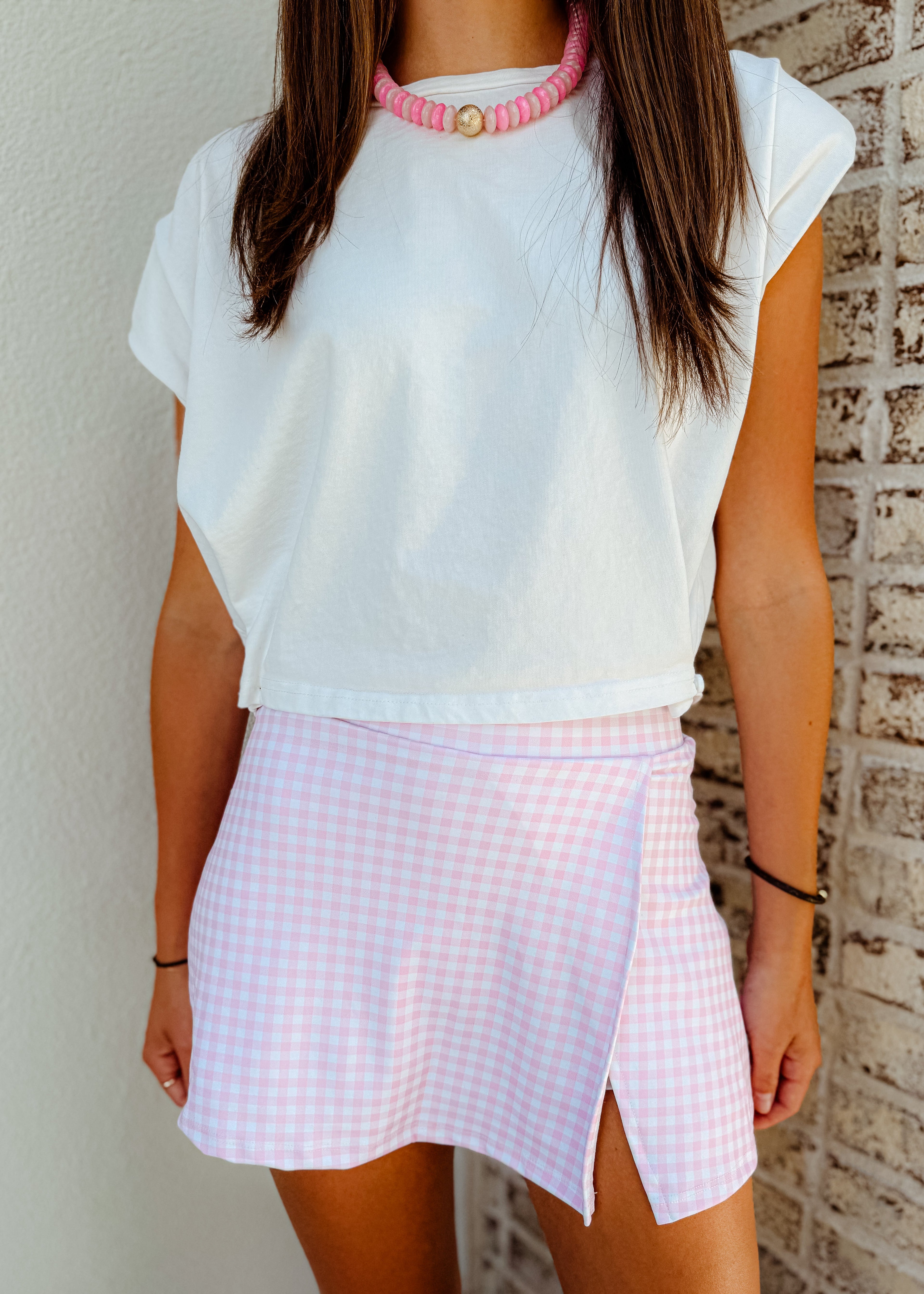 Maisie Gingham Skort