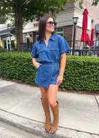 Alice Denim Romper