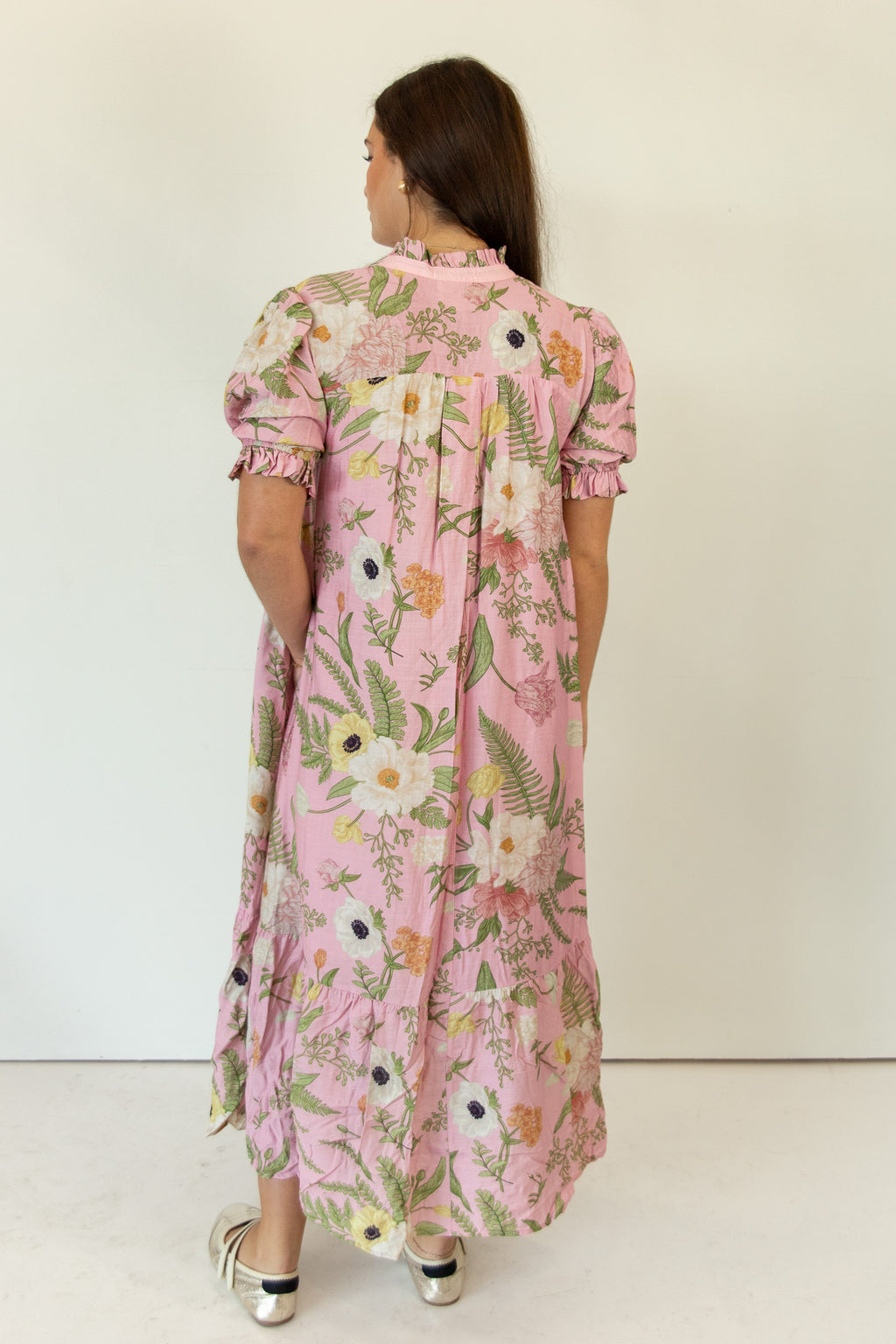 Eden Bloom Button Front Midi Dress