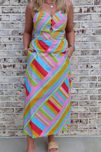Bianca Printed Top and Maxi Skirt Set
