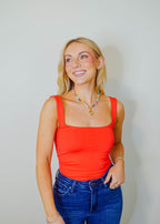 Danica Square-Neck Bodysuit