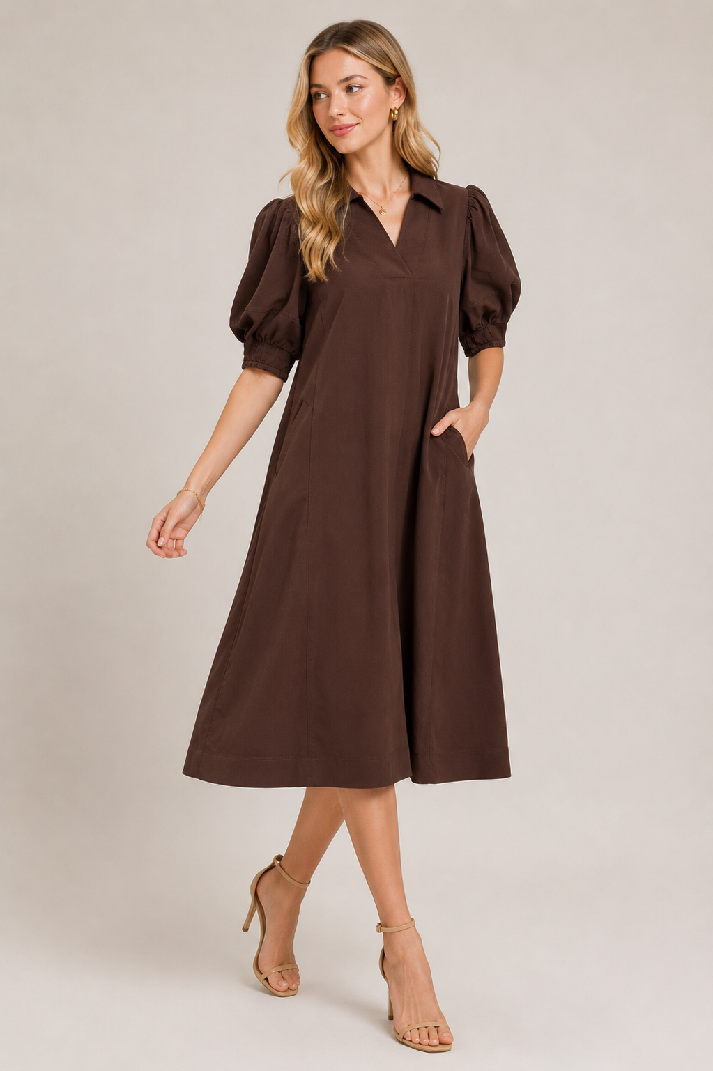 calla midi dress Calla Black High Neck Midi Dress-ALJH0099-1