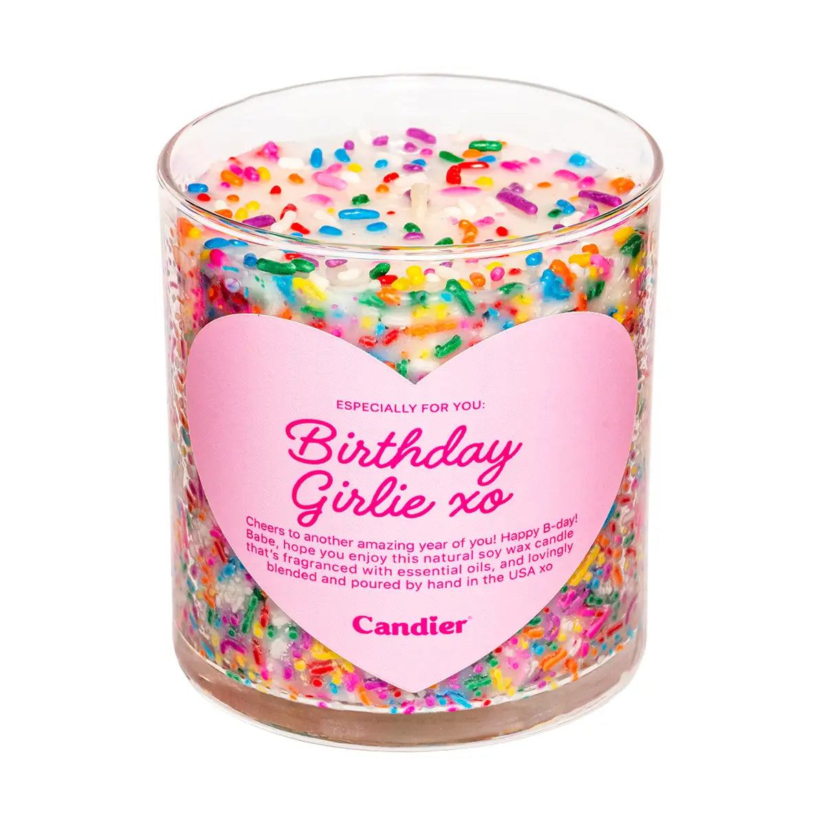 Birthday Girlie Sweet Vanilla Jar Filled Candle Home Gift