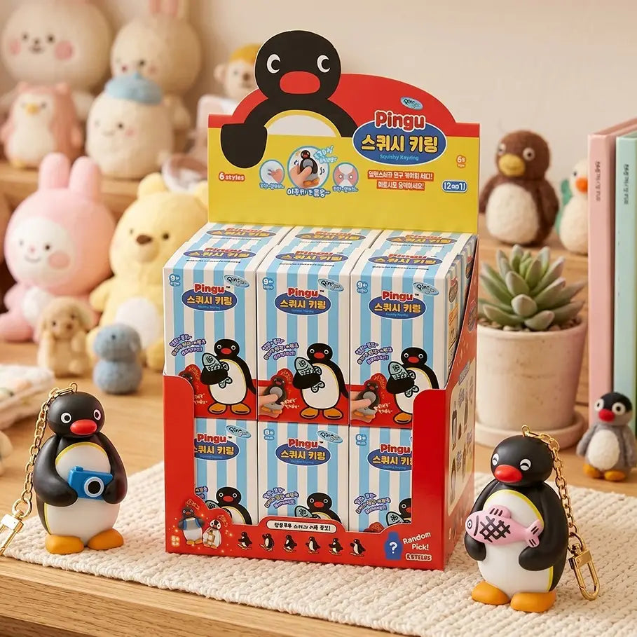 Pingu Random Squishy Keyring Blind Box