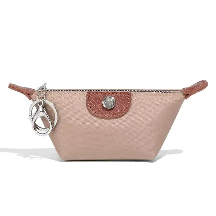 Nylon Coin Purse Charm with Key Chain