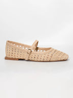 Sandra Woven Mary Jane Flats