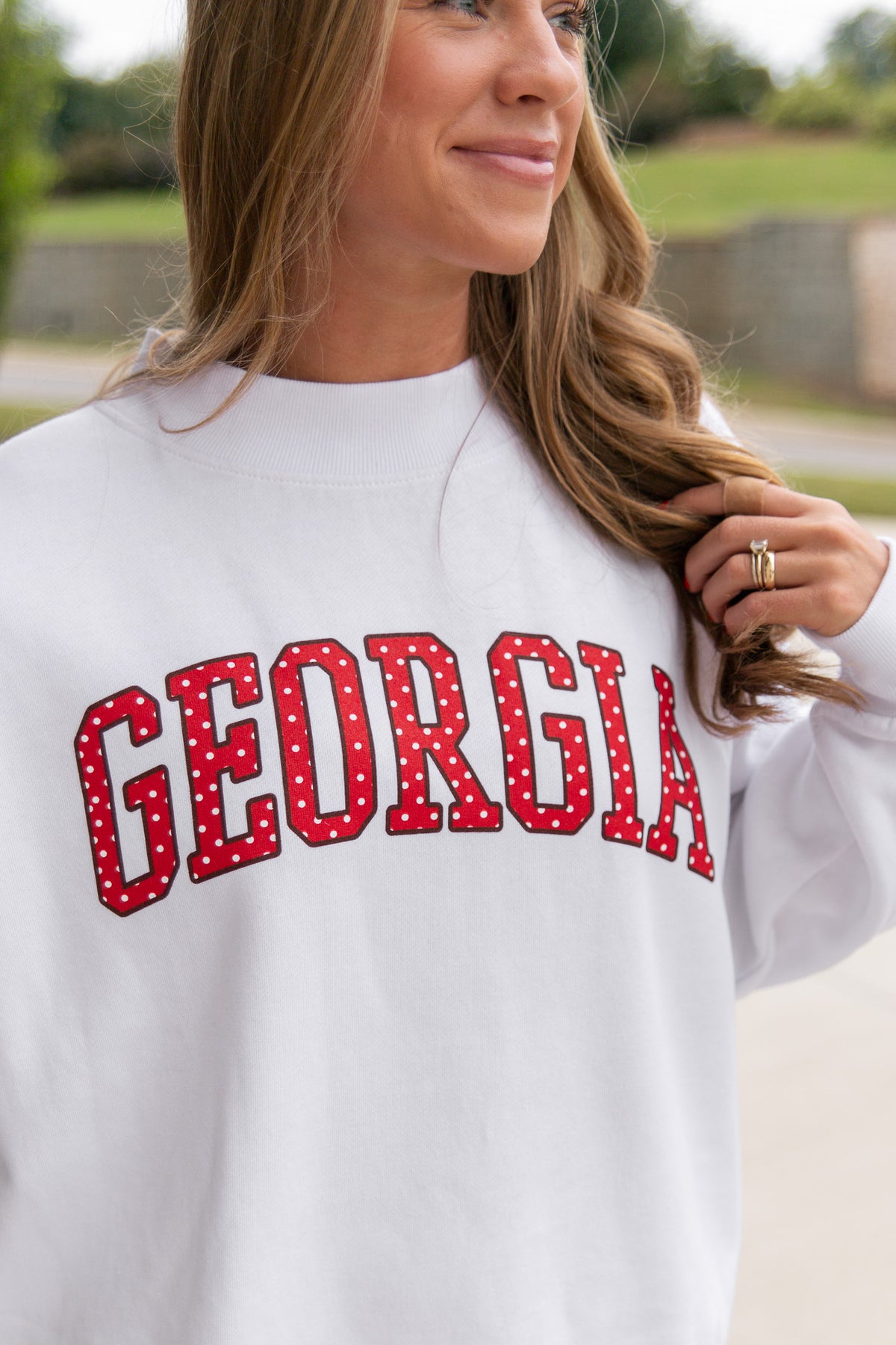 Georgia Polka Dot Mockneck