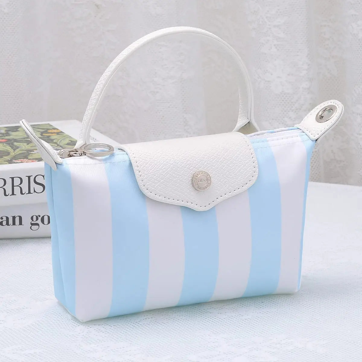 Nova Striped Nylon Mini Crossbody Bag