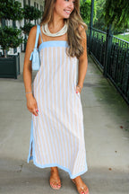 Harbor Stripe Maxi Dress