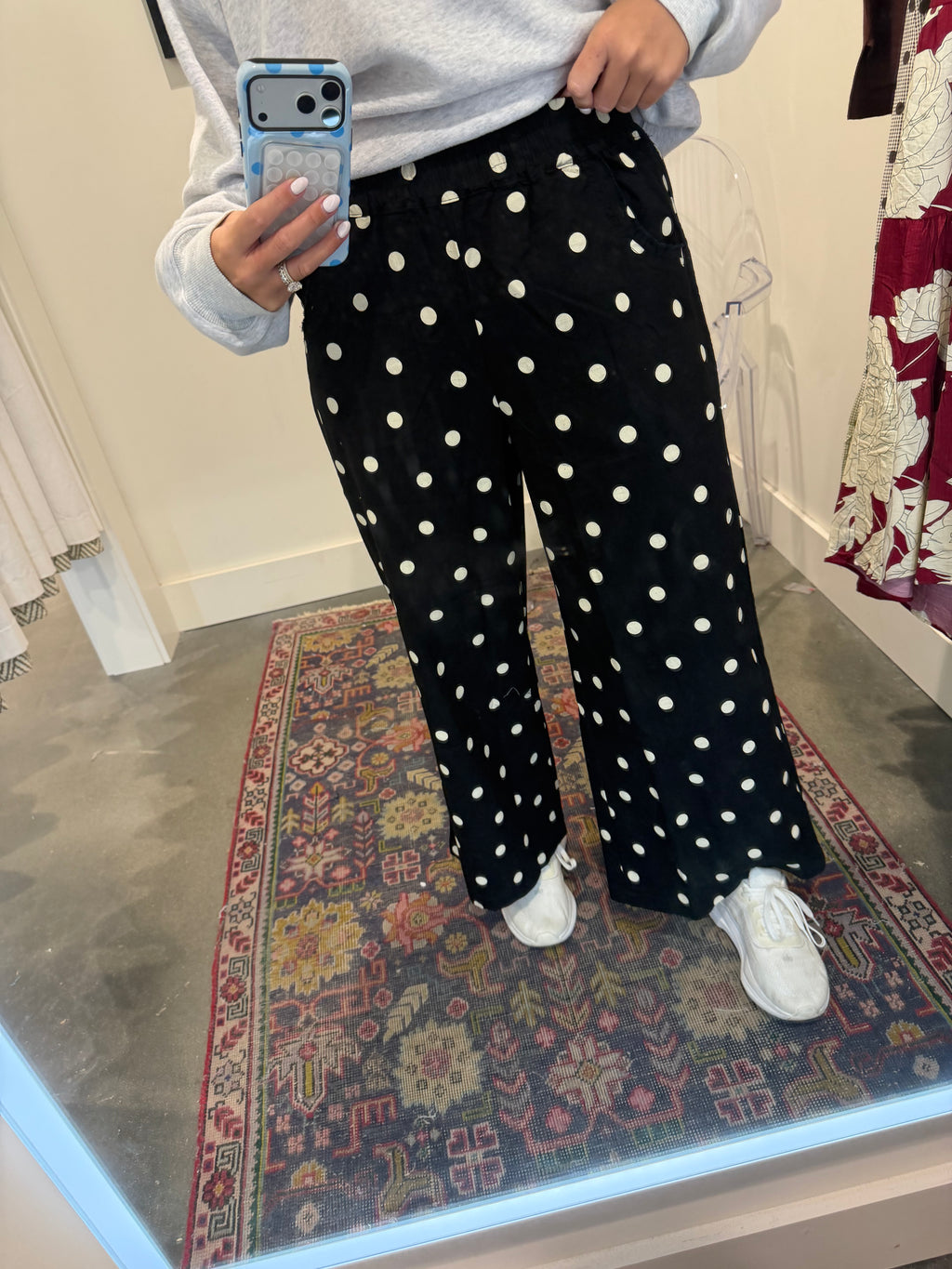 Paola Relaxed Polka Dot Pants