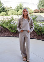 Isabelle Collared Knit V‑Neck Sweater