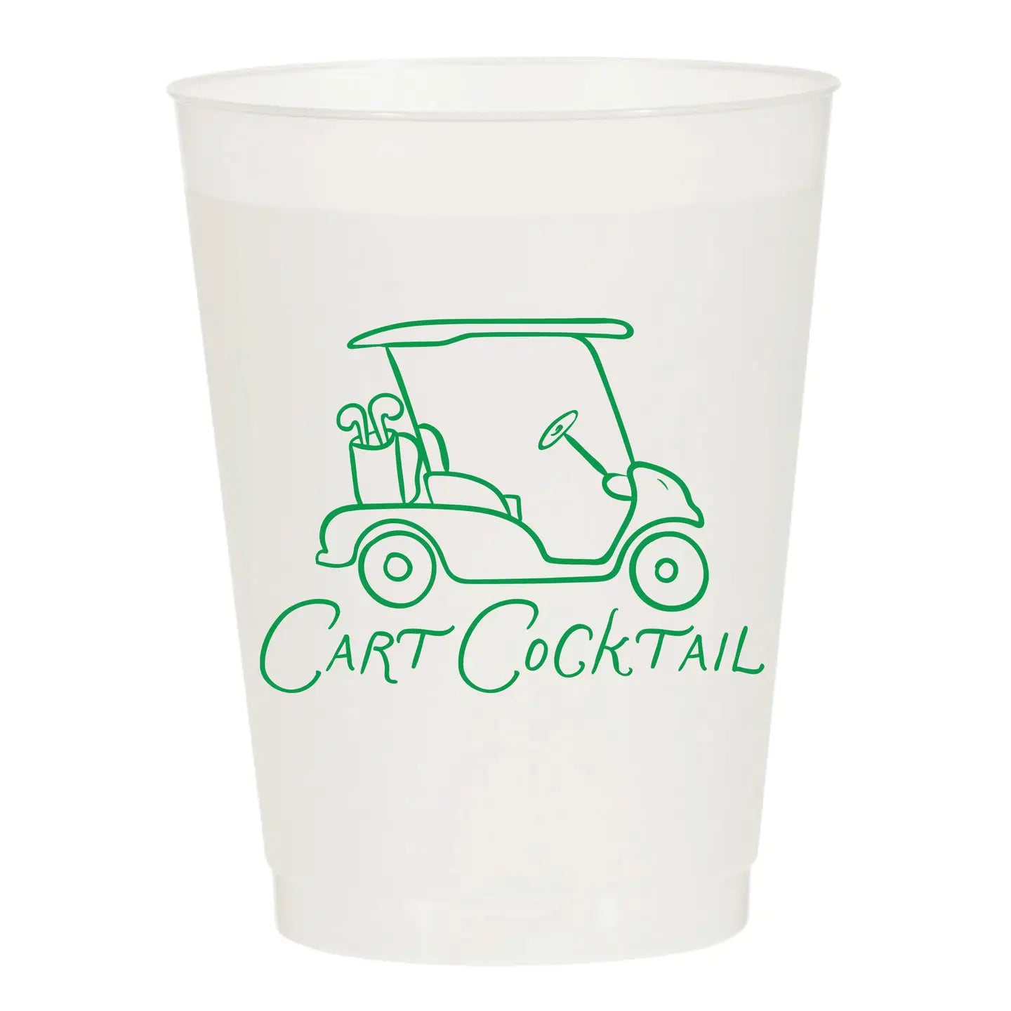 Cart Cocktail Frosted Cups- Masters | Set of 10